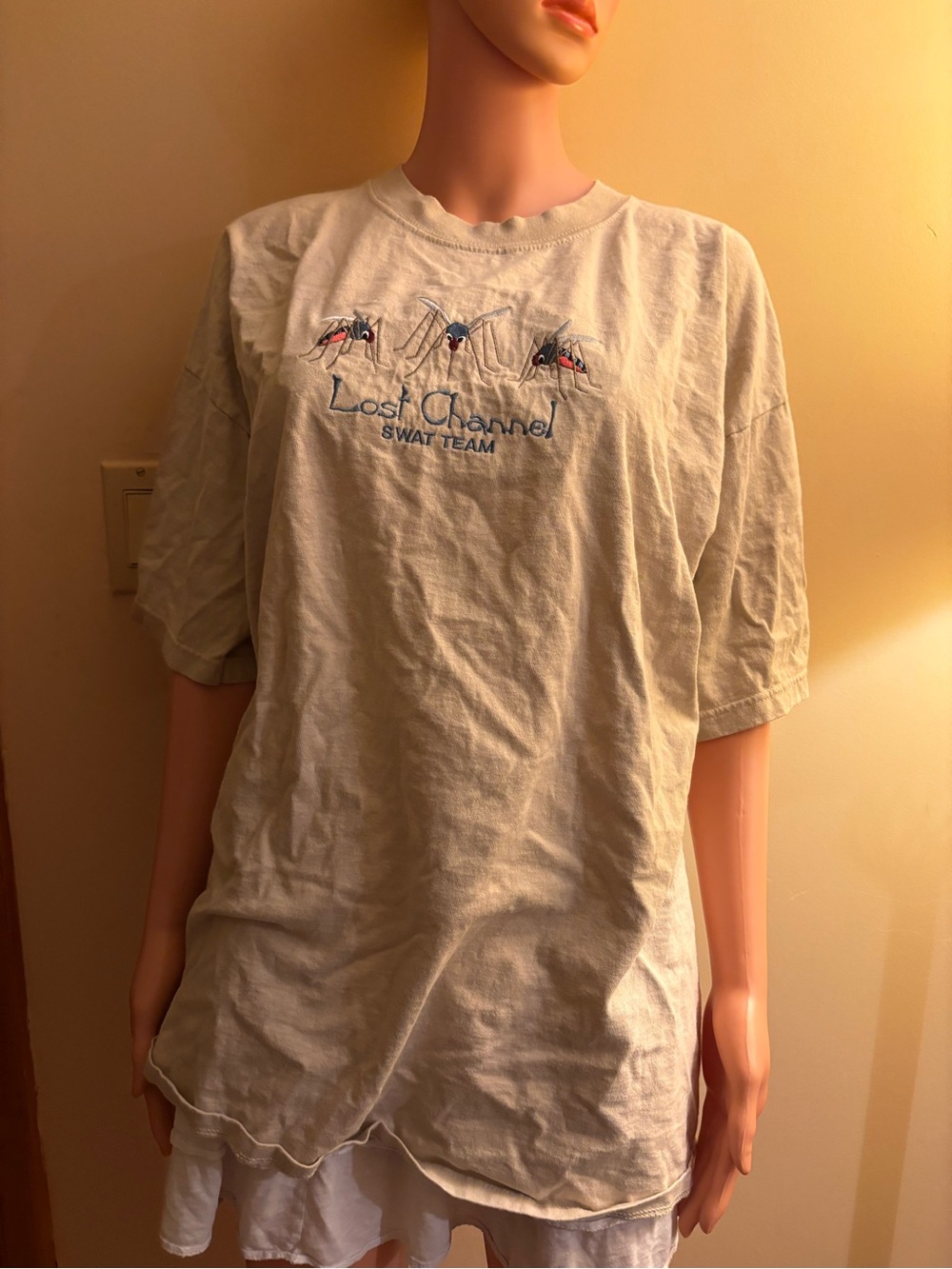 Unique Vintage Crewneck Tee - Beige Tan